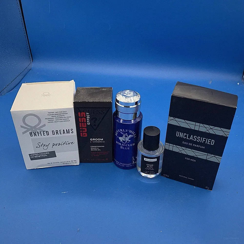 COLOGNE/beard Oil LOT OF 5 Guess, Geparlys, Beverly Hills Polo Club And More