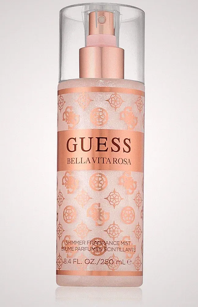 GUESS BELLA VITA ROSA SHIMMER Fragrance Mist Body Spray for Women 8.4 oz 250 ml