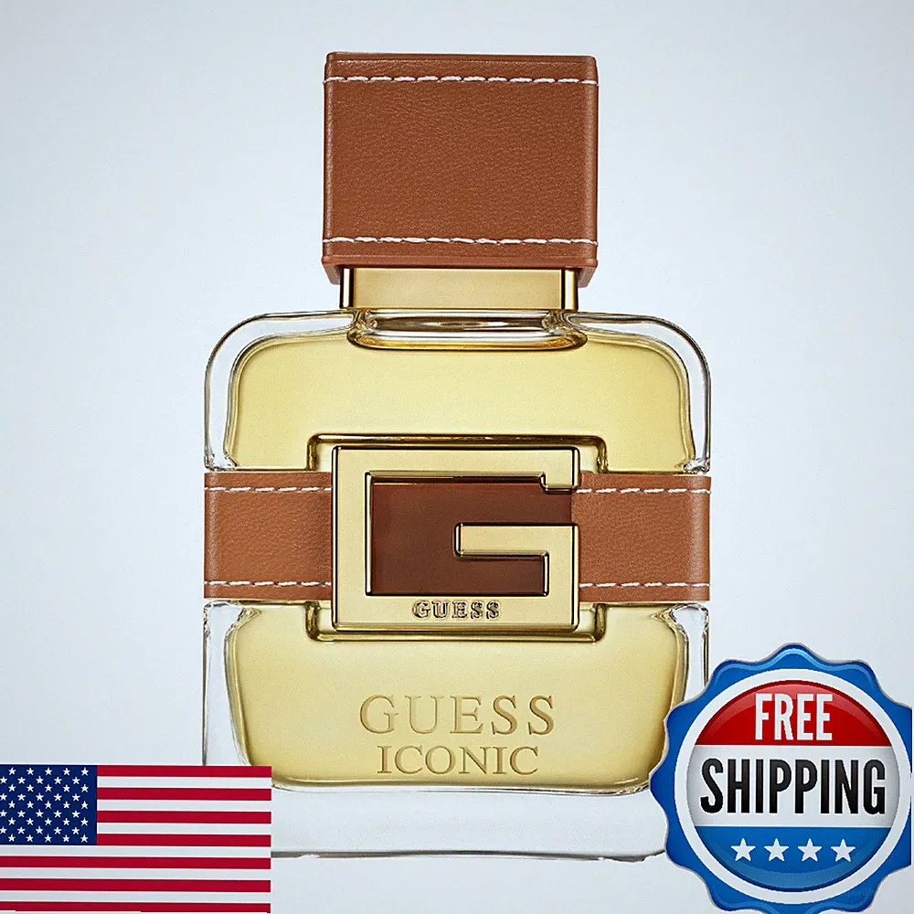 Guess Iconic For Men Eau de Parfum Perfume Spray, Cologne For Men 1.7 Fl. Oz.