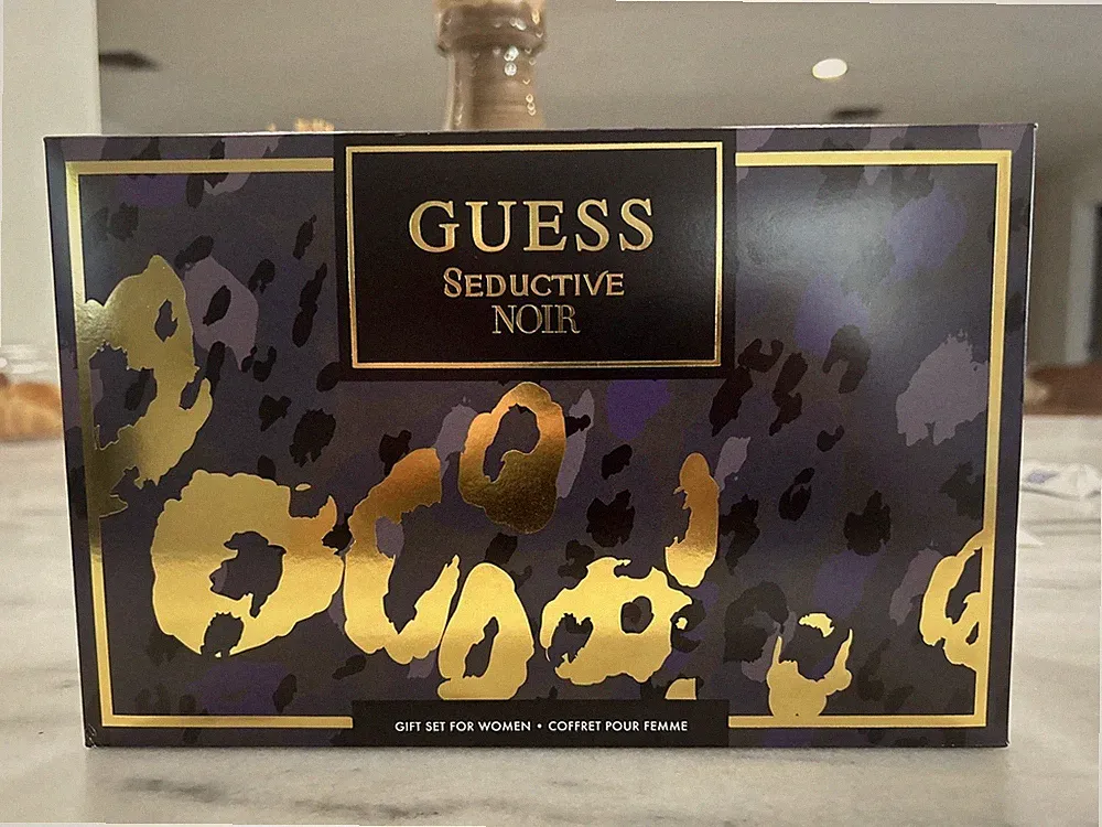 Guess Ladies Seductive Noir 4 Piece Gift Set With Pouch