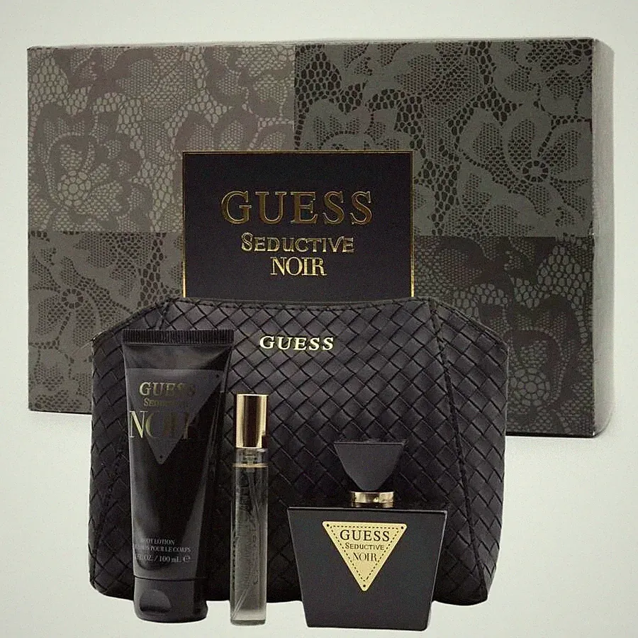 Guess Ladies Seductive Noir Gift Set Fragrances 085715349552