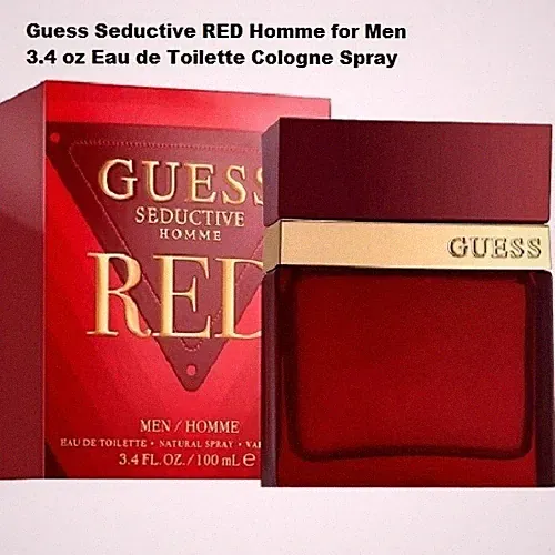 Guess Seductive Homme Red by Guess 3.4 oz / 100 ml Eau de Toilette Cologne NIB