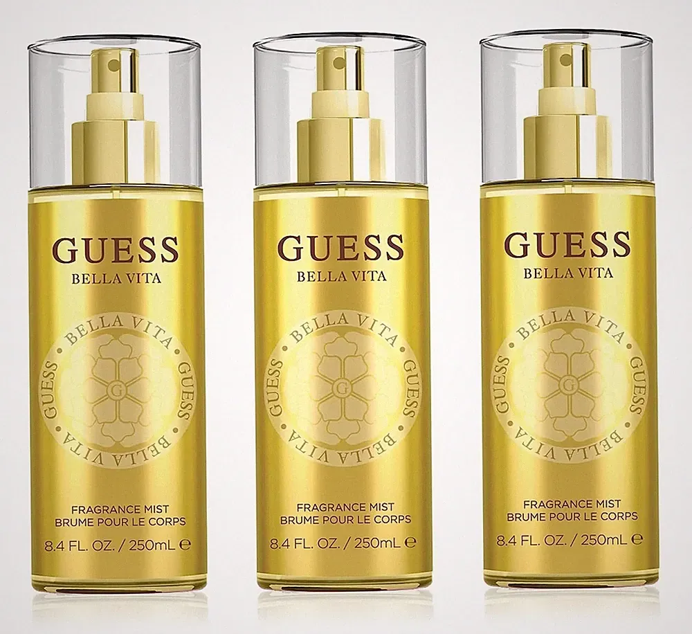 *PACK OF 3* GUESS BELLA VITA Fragrance Mist Body Spray for Women 8.4 oz 250 ml